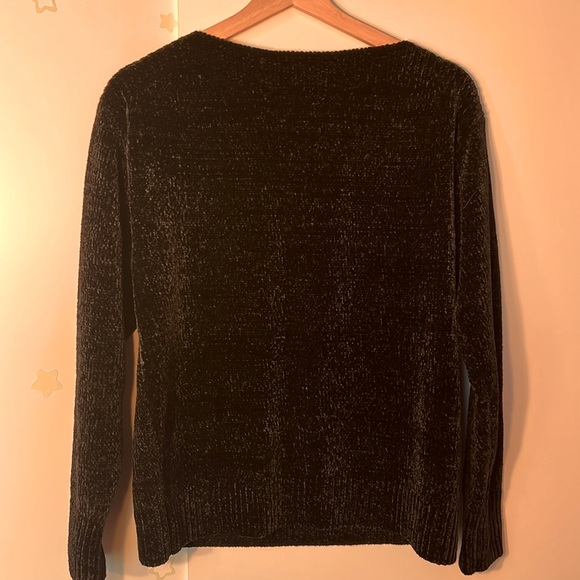 Tommy Bahama, Size XS, Bkack, Plush Sweater, Soft, 100% Polyester - Picture 6 of 13